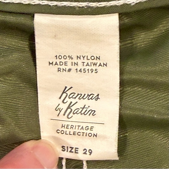 Katin Waterman Trunk Mens 29 Olive Night Surf Swim Board Shorts K-Man Patch - Picture 6 of 8